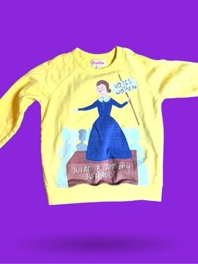 Girls Piccolina Susan B. Anthony Votes For Women Sweater size 12